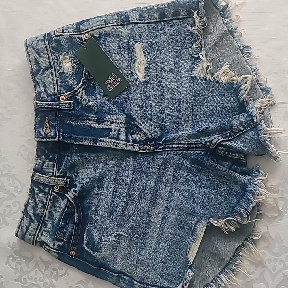Wild Fable jean denim shorts sz 00 / 24 waist NWT
